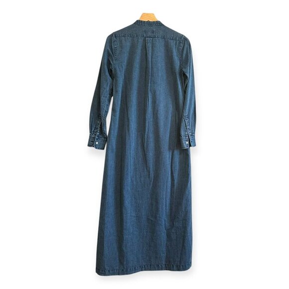 Nili Lotan Jasper Denim Maxi Dress, Blue, Size XS, New with tag - Picture 4 of 13